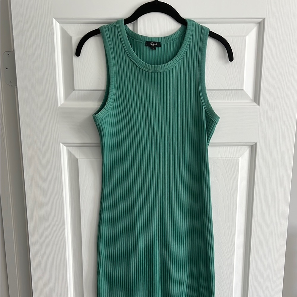 Rails Tank Dress, Ribbed, Lagoon color